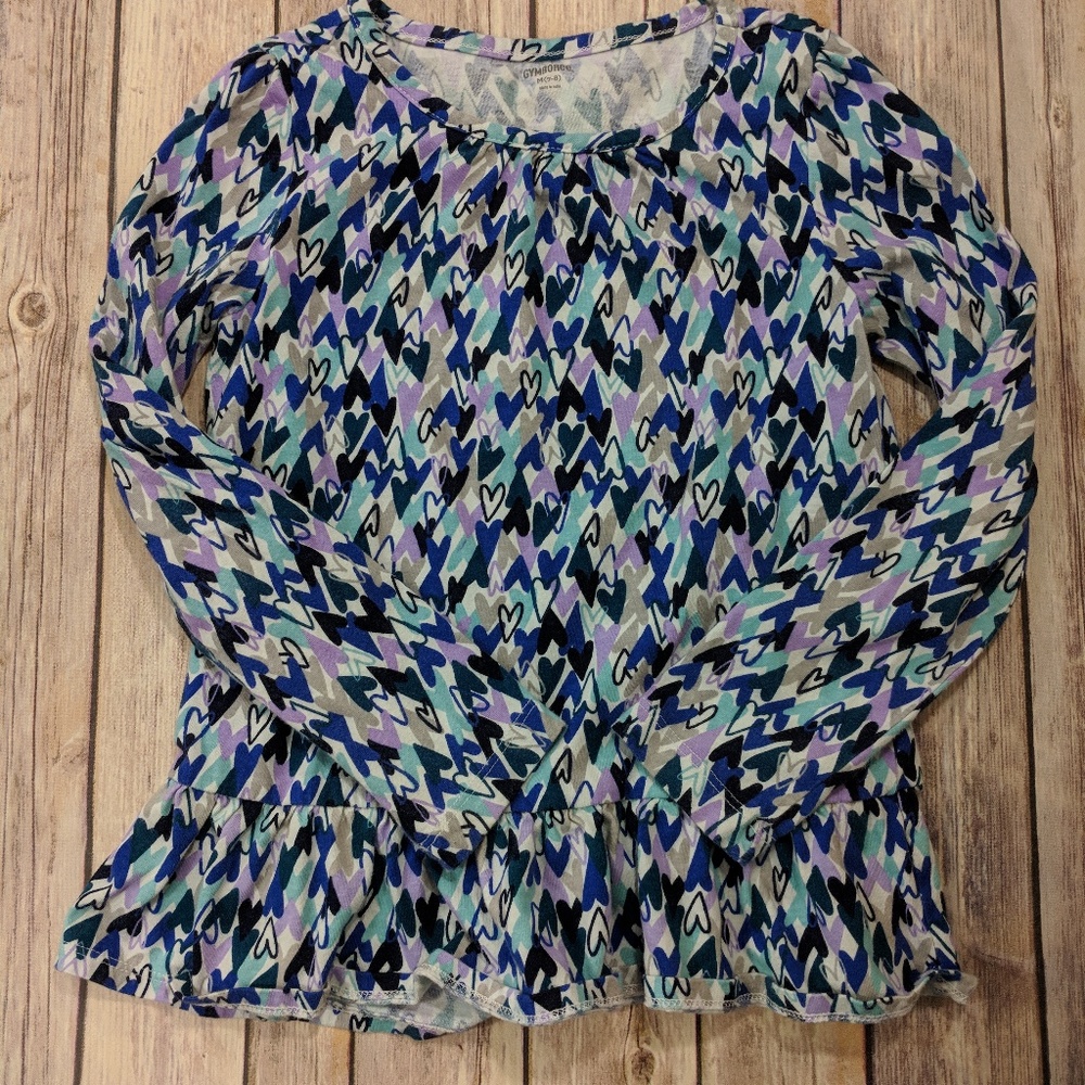 Gymboree Heart Print long sleeve shirt
